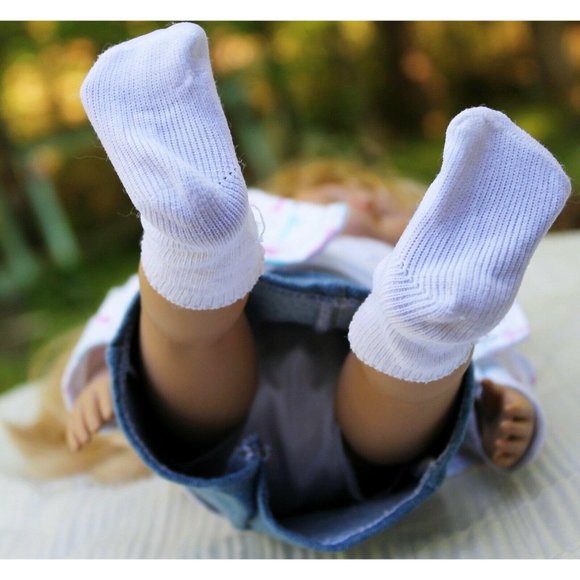 1998 Battat 18" Doll Blond Hair Blue Eyes 3-pc Outfit Socks Panties Undershirt - Picture 6 of 12